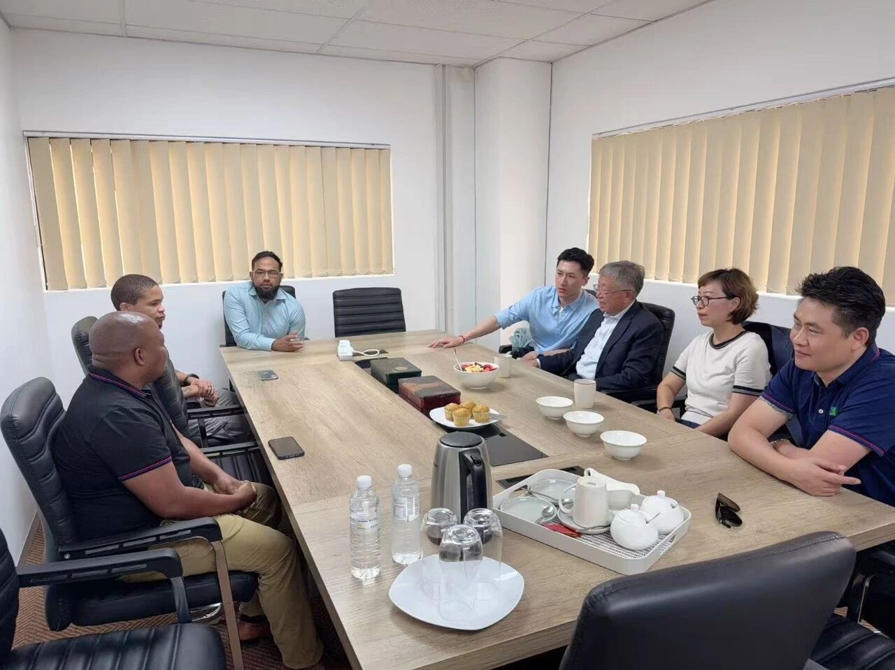 Strengthening global presence, charting a new chapter of cooperation – Xu Yue, Chairman of Holis Group, visits the Durban project office in South Africa
