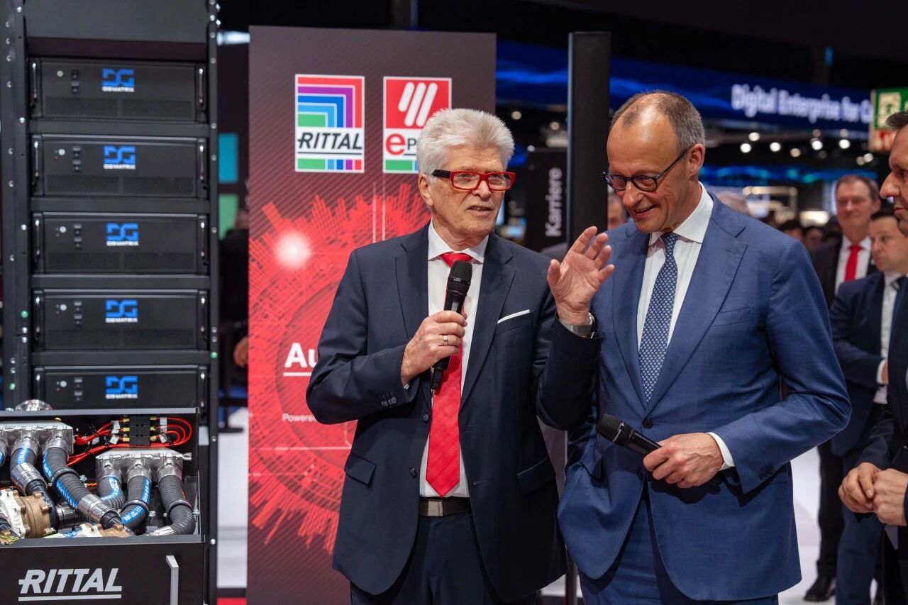 German Chancellor Visits Rittal Booth—Industrial AI Drives the Upgrading of Growth Models