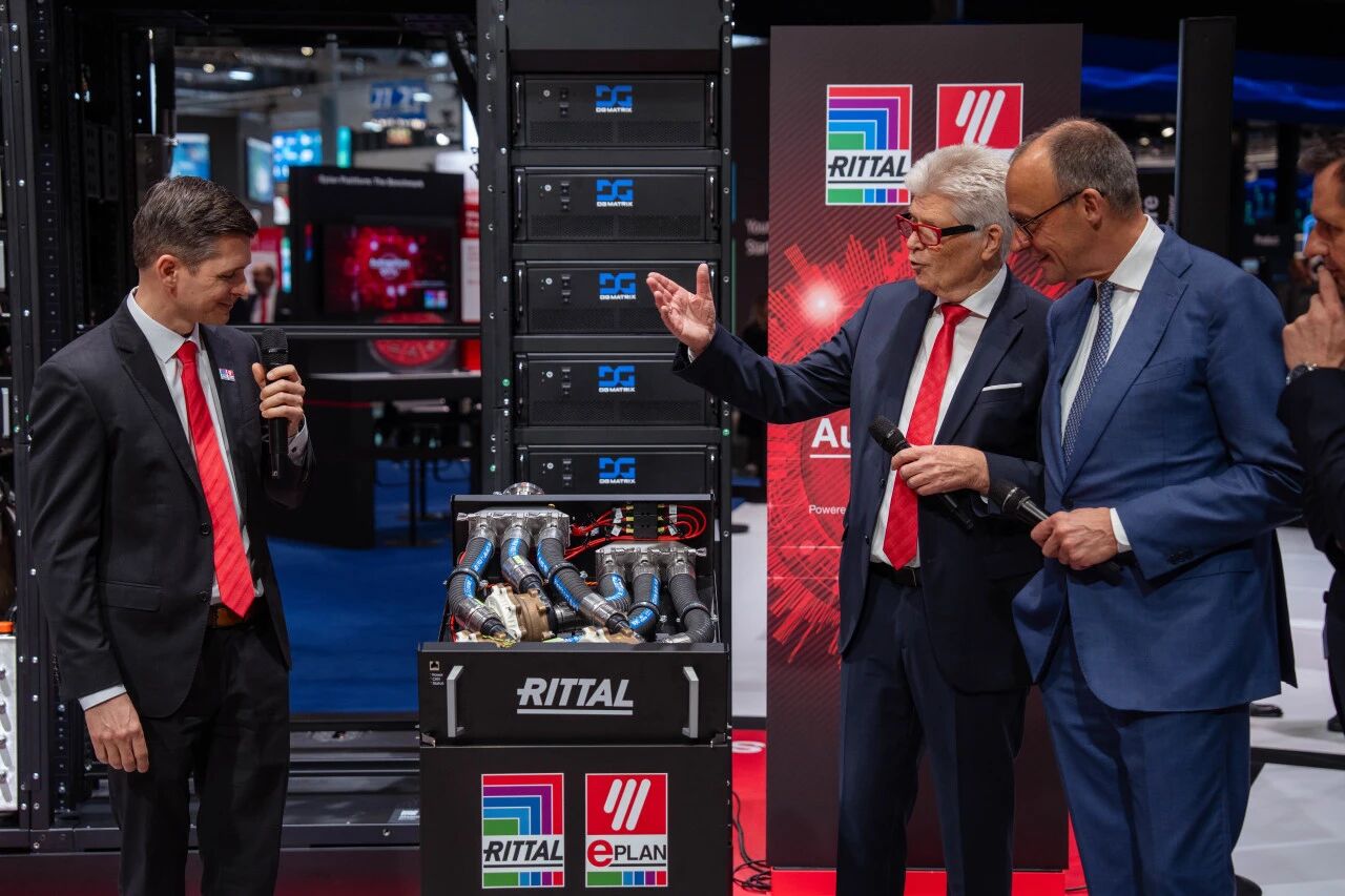 German Chancellor Visits Rittal Booth—Industrial AI Drives the Upgrading of Growth Models